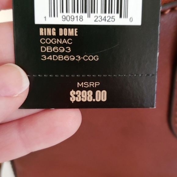 FRYE Ring Dome Satchel, Cognac - Picture 5 of 8